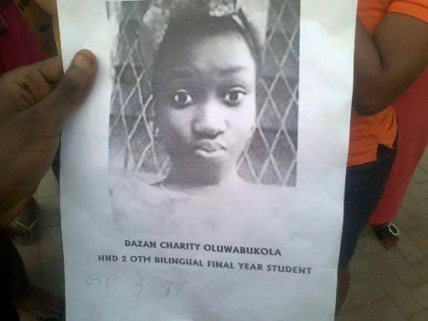 YABATECH: "How Charity Dazan died in her final year"